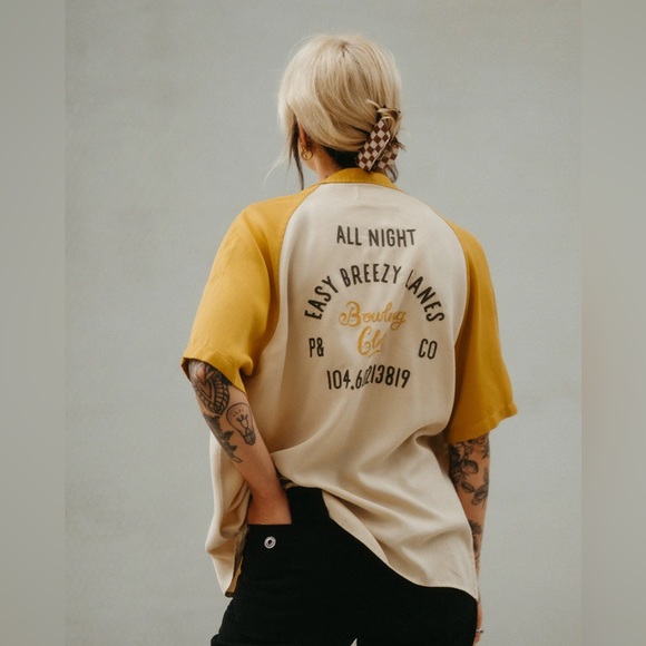 P&Co Easy Breezy Bowling Shirt (Unisex) - Picture 1 of 11